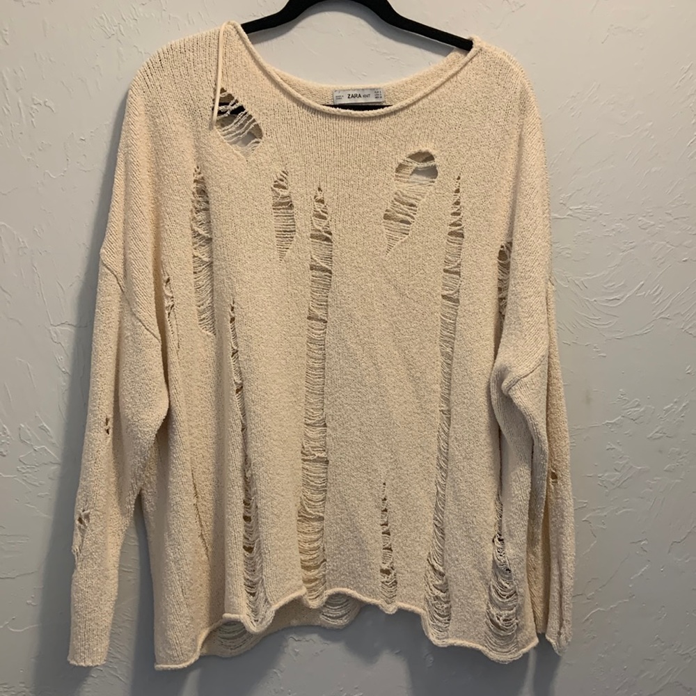 Zara Distressed Sweater